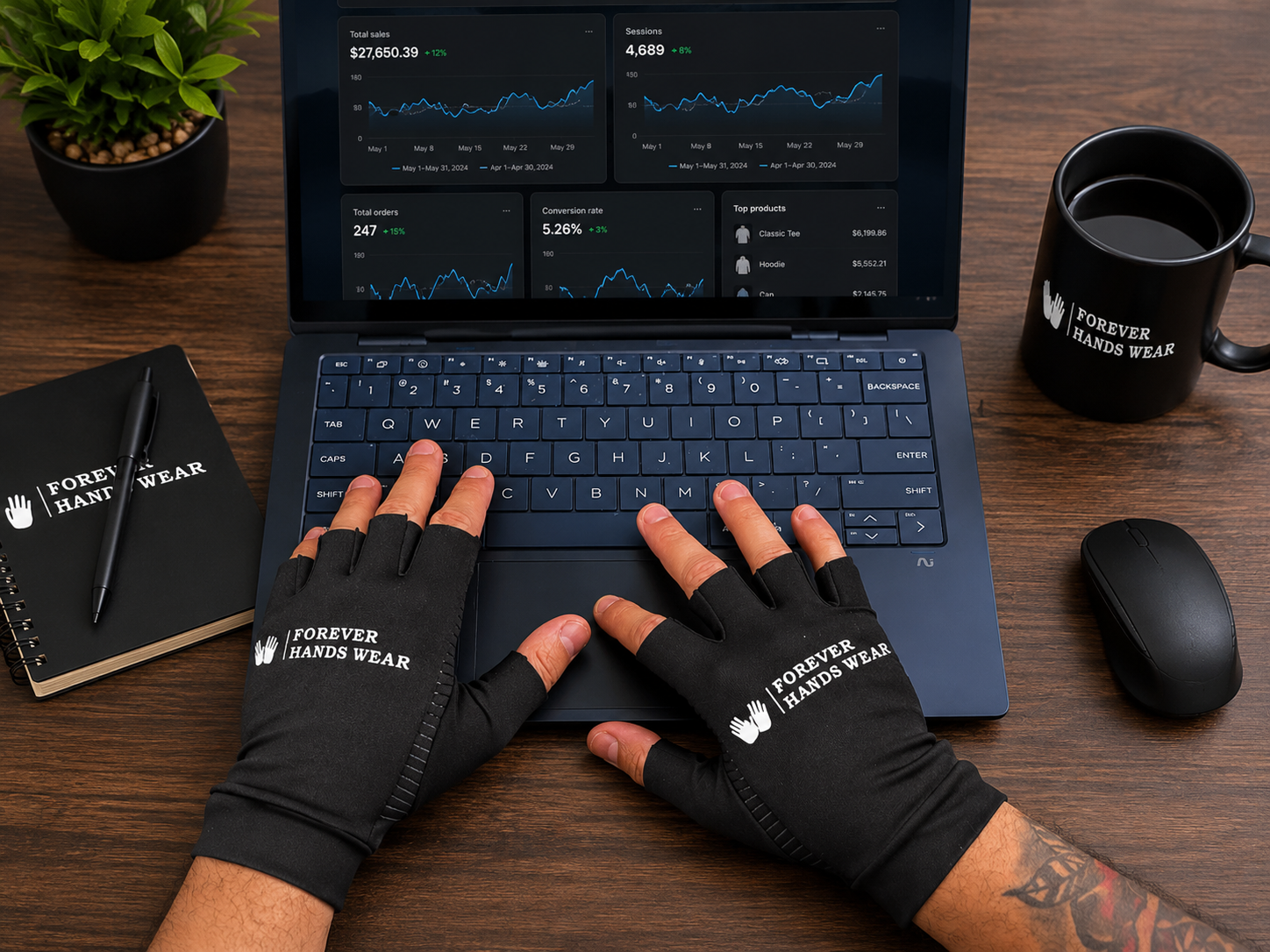 Fingerless Compression Gloves (Unisex)